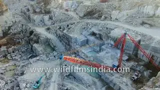 Marble mining, habitat destruction of Aravalli hills, deforestation, complete mountain obliteration