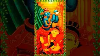 🌼🌿 Njanappana | 🌸Sacred Stories on Stone | Njanappana through Divine Murals of Evoor Kannan🙏 #shorts