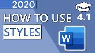 How to Use Styles in MS Word - 4.1 Master Course (2020 HD)