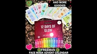 FREEMAN ADVENT CALENDAR/12 DAYS OF FACE MASKS/SHEET MASKS/OTHER GOODIES/