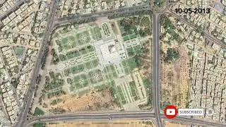 Mazar-e-Quaid, Jinnah's Mausoleum - View from Space