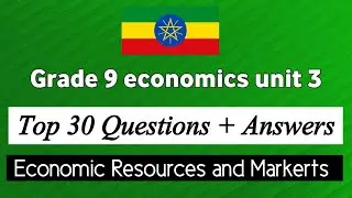 Grade 9 economics unit 3 : Economic Resources and Markerts questions and answers 