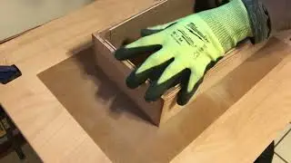 Wine box guitar: Leveling sides