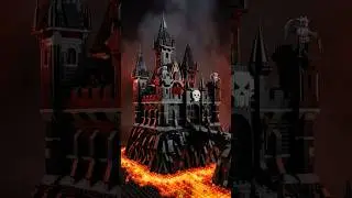 LEGO Devil&rsquo;s Castle Build 😈🔥 #LEGO #Halloween #DarkFantasy #shorts