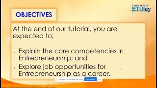 Core Competencies of Entrepreneurship || Entrepreneurship || Quarter 1 Week 2
