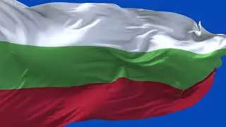 🚩Bulgaria Flag Waving  | GREEN SCREEN & CHROMA MATTE🚩