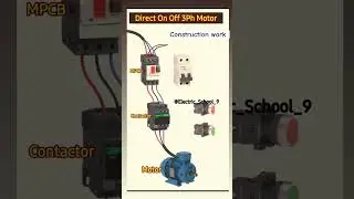 MPCB | MCB | Contactor | Motor | Connection | Electric working #mpcb #connection #motorconnection