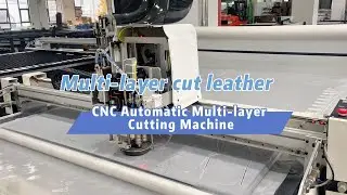 Automatic multi-layer cutting machine cutting leather
