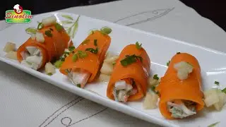 Crab Filled Sweet Potato | Dapur Sinolin