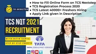 TCS Recruitment 2020 for Freshers | How to apply | NQT 2021 Registration Process | Fill Online Form
