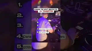 Ranking Top 5 Most Unexpected DJ Transition moments #shorts