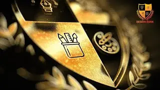 ID #105 - Golden Logo Reveal Intro Animation - Design Bank Logo Animation