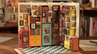 Rolife Sam's Study Library DIY Miniature House Kit DG102