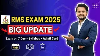 RMS Exam Date 2025 Announced 🔥 | RMS 7 December 2025 | Full Strategy + Study Plan to Crack RMS