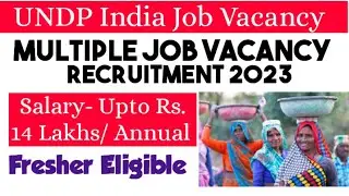 UNDP India Recruitment ❤️&zwj;🔥| Freshers May Apple #latestjobs #socialwork