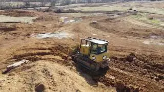 CAT D5 Dozer Pushing Dirt | Satisfying Earthmoving in Action!