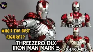 Who's The Best?? Threezero DLX Iron Man Mark 5 ft ZD Toys & SHFiguarts MK-V