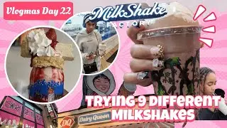 Пробую 9 разных молочных коктейлей 🍨 | VLOGMAS День 22