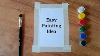 Easy painting for beginners | acrylic painting | easy drawing | poster colour painting ideas