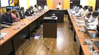 CM Chandra Babu Review on Amaravathi Construction CRDA Officials And Other Officials