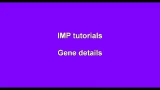3 Gene details page