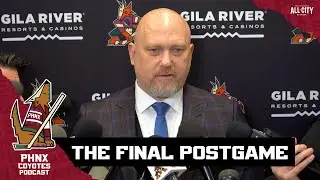 Arizona Coyotes Head Coach André Tourigny Speaks After FINAL Coyotes Game