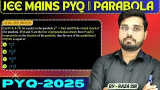 Let P(4, 4V3) be a point on the parabola y2 = 4ax and PQ be a focal chord ofthe parabola. If M and