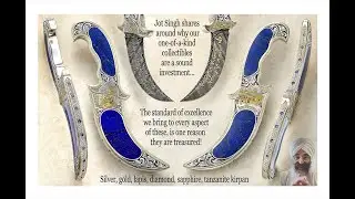 The labor-intensive process manifesting a highly embellished Kirpan