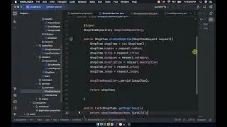 POST endpoint to create new shop item in java quarkus e-commerce app part 13