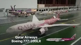 Making of an Qatar Airways Boeing 777-200 LR in the  FIFA world cup livery papercraft  |1:400 scale|