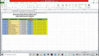 cara membuat kartu ujian otomatis dengan excel