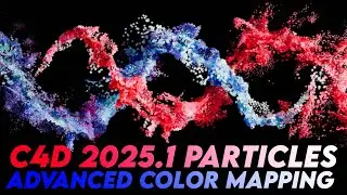 Cinema 4D 2025.1 Particles: New Color Mapping Technique