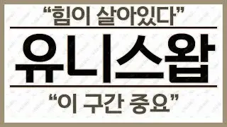 유니스왑 시황 분석｜지금은 추세 확인이 먼저입니다