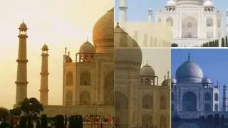 Changing colours of Taj mahal