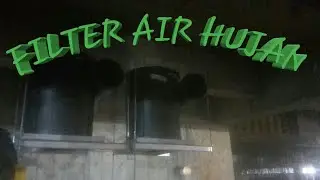 Memasang filter untuk air hujan