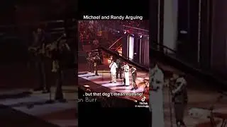 🕊️Michael Jackson 🕊️argues with brother Randy on stage #ripmichaeljackson #shortvideo