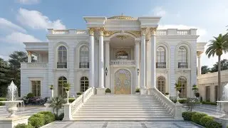 Inside the World&rsquo;s Most Luxurious White Palace Mansion | Timeless Royal Living in 4K