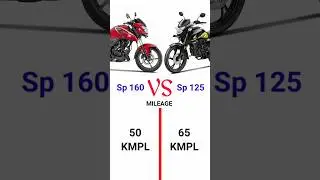 Honda sp 160 VS Honda sp 125 comparison shorts #bike #honda #shorts