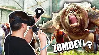 УБИВАЕМ ЗОМБИ В ВИРТУАЛЬНОЙ РЕАЛЬНОСТИ (HTC Vive) ZomDay