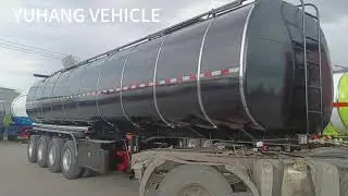 4 Axle Asphalt Tanker Trailer | High Capacity Bitumen Transport Trailer For Sale
