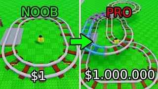 I Built the Biggest Roller Coaster! Roblox Build a Roller Coaster!