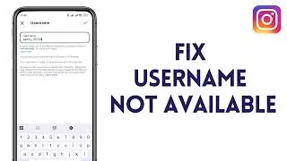 How to Fix Instagram Username Not Available | Instagram Username Problem