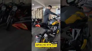 All New Apache RTR 310 🔥Exhaust sound test 🥰 #bike #apache310rr #1k #bike #exhaust #tvs #1m #100