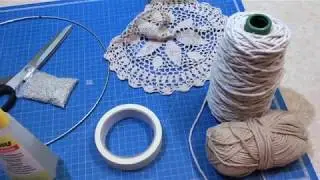 DIY attrape rêves SIMPLE avec napperon dentelle