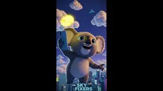 Koala and Robot Phone Save Sky City