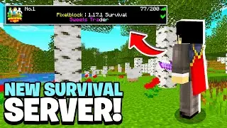 *NEW* MINECRAFT SURVIVAL SERVER IN 2022! (JAVA & MCPE) 1.17.1 - 1.18.2