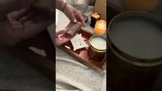 Wellness wrapped with care. 🌿✨A handcrafted soap with a ceramic base and a soft pillar candle