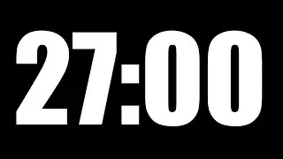 27 Minute Timer ⏱️ Countdown with Alarm