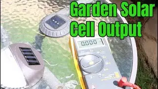 Solar Cell Output in Garden Lights  - Comparing Different Units