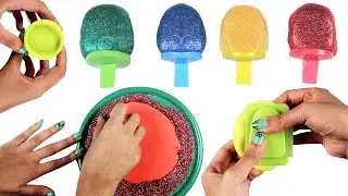 DIY How to make Play Doh Rainbow Popsicle